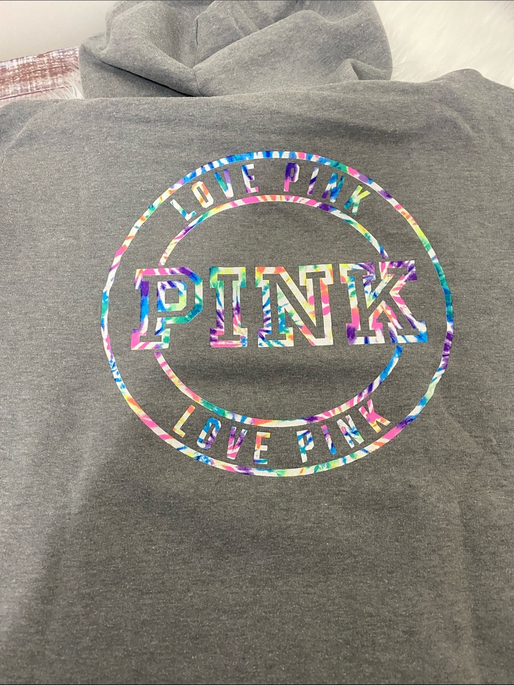 PINK Victoria's Secret Gray Pullover Hoodie